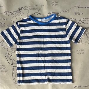 Zara Blue Striped Kids Tee